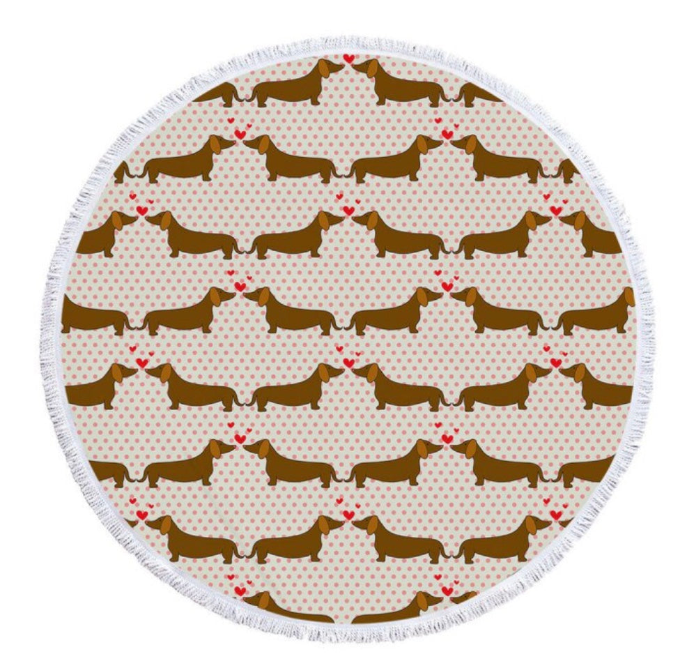 Picnic Blanket with Carry Bag - Tan True Love