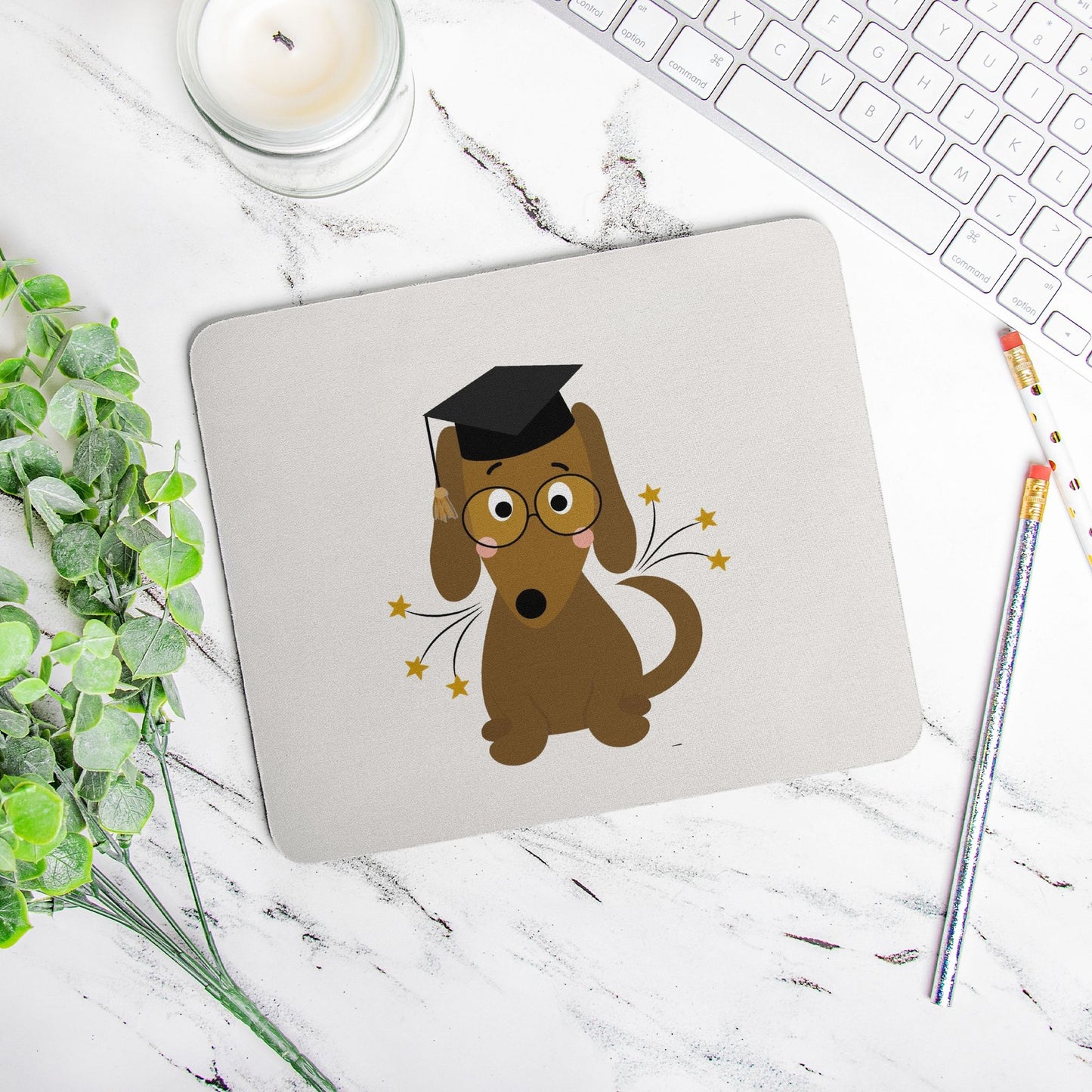 Studious Dachshund Mouse Pad (Rectangle)