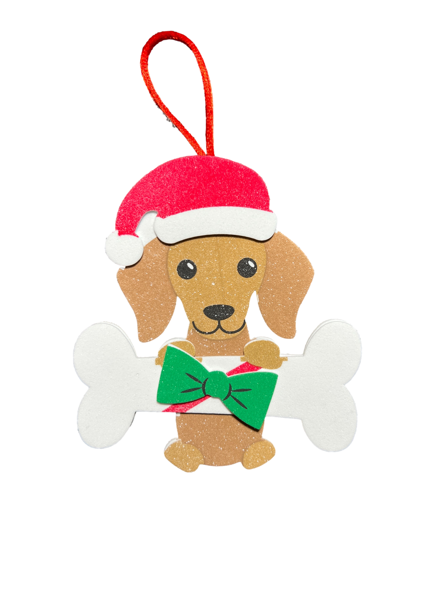 Santa Dachshund Tree Ornament