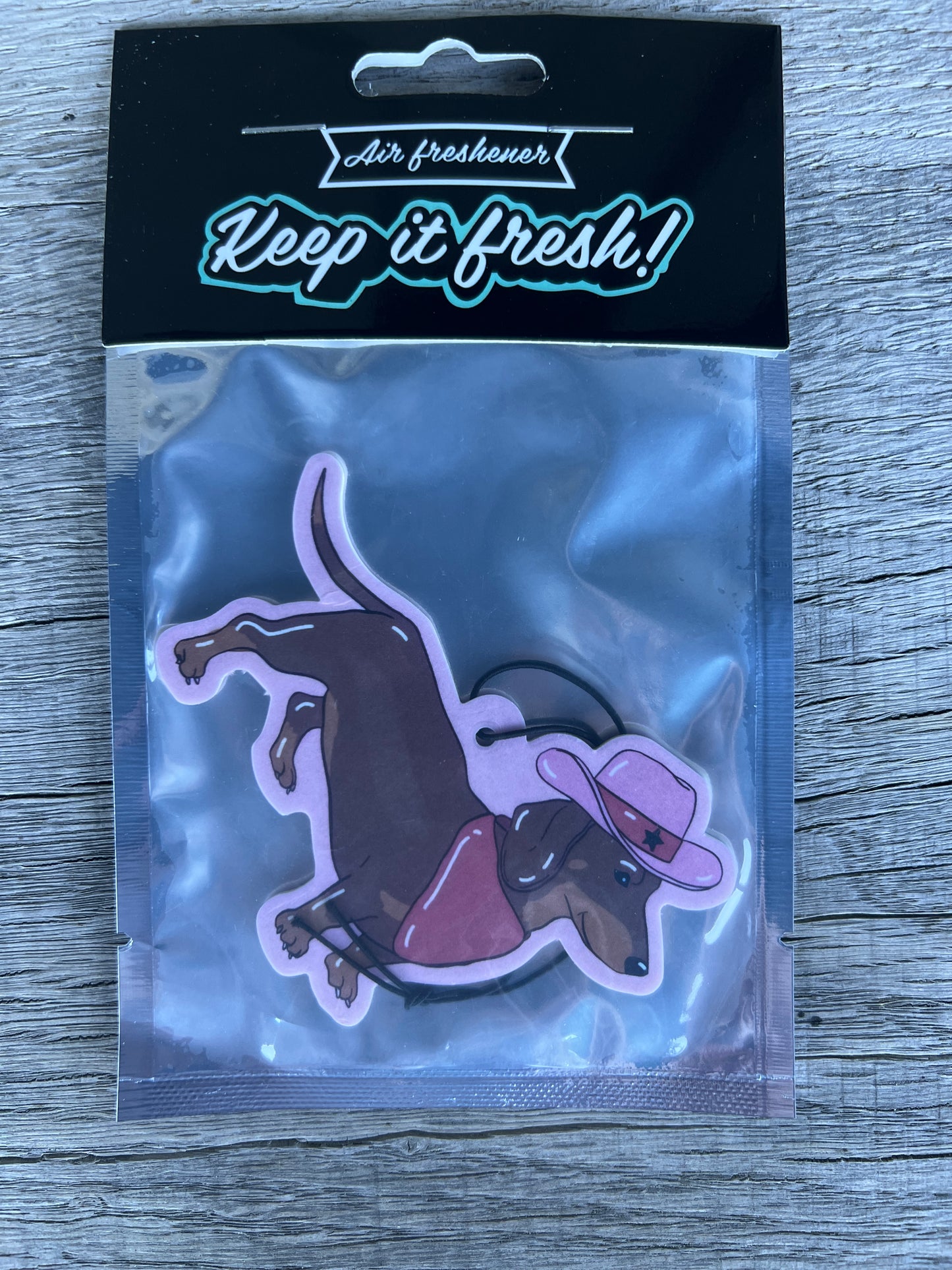 Cowboy Dachshund Car Air Freshener