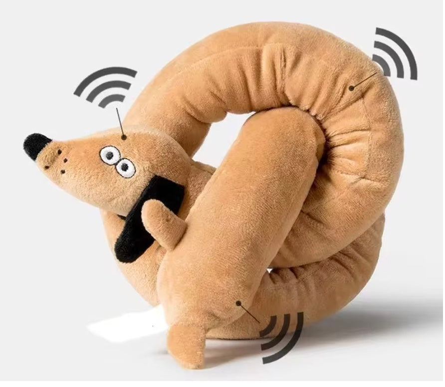 Pretzel the Dachshund Squeaky Weenie Dog Toy