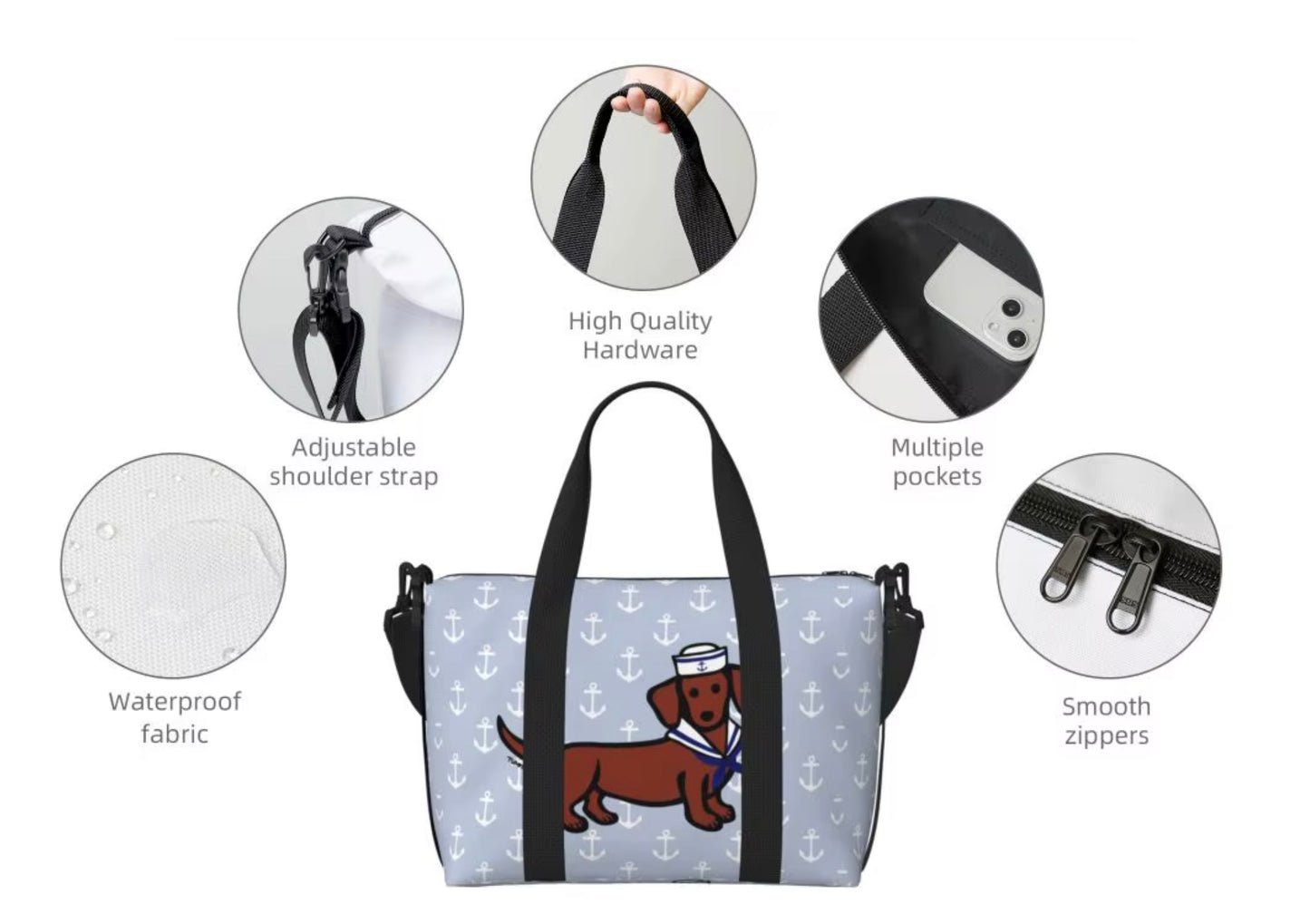 Dachshund Gym Bag
