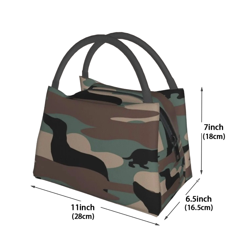Camo Dachshund Cooler Bag