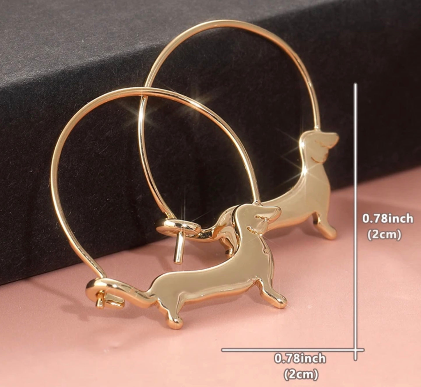 Dachshund Hoop Earrings