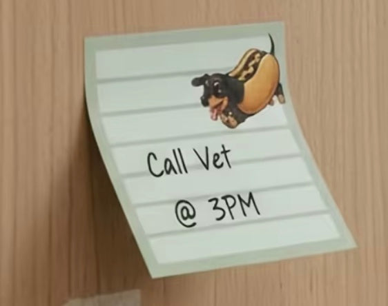 Set of 6 Dachshund Sticky Notes