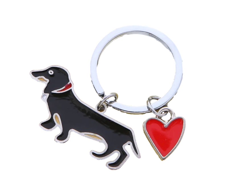 Dachshund Love Keychain