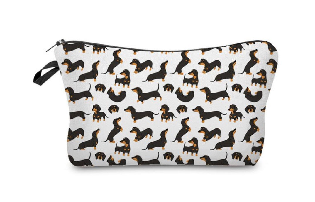 Yoga Dachshund Zippered Bag