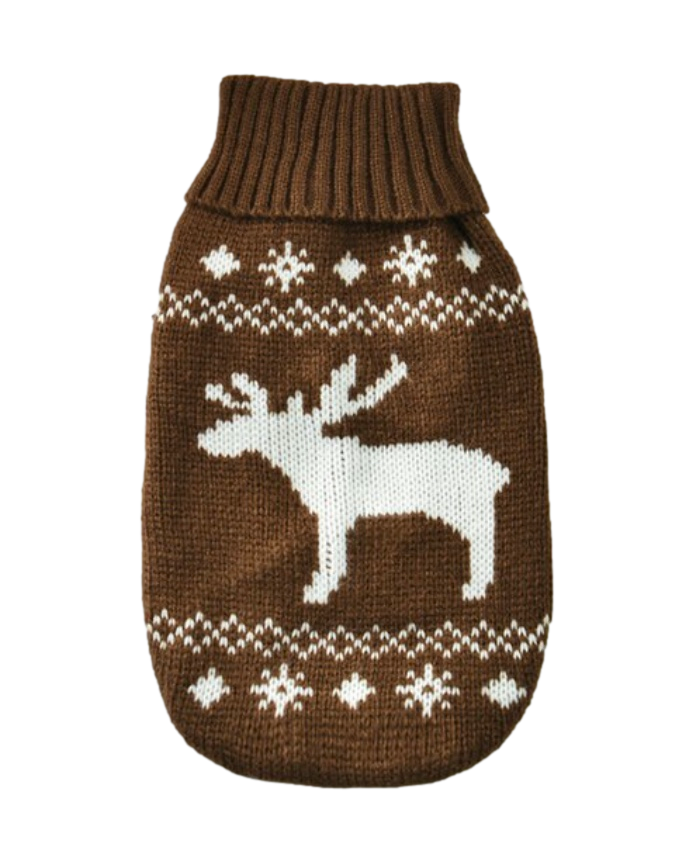 Moose sales dog sweater