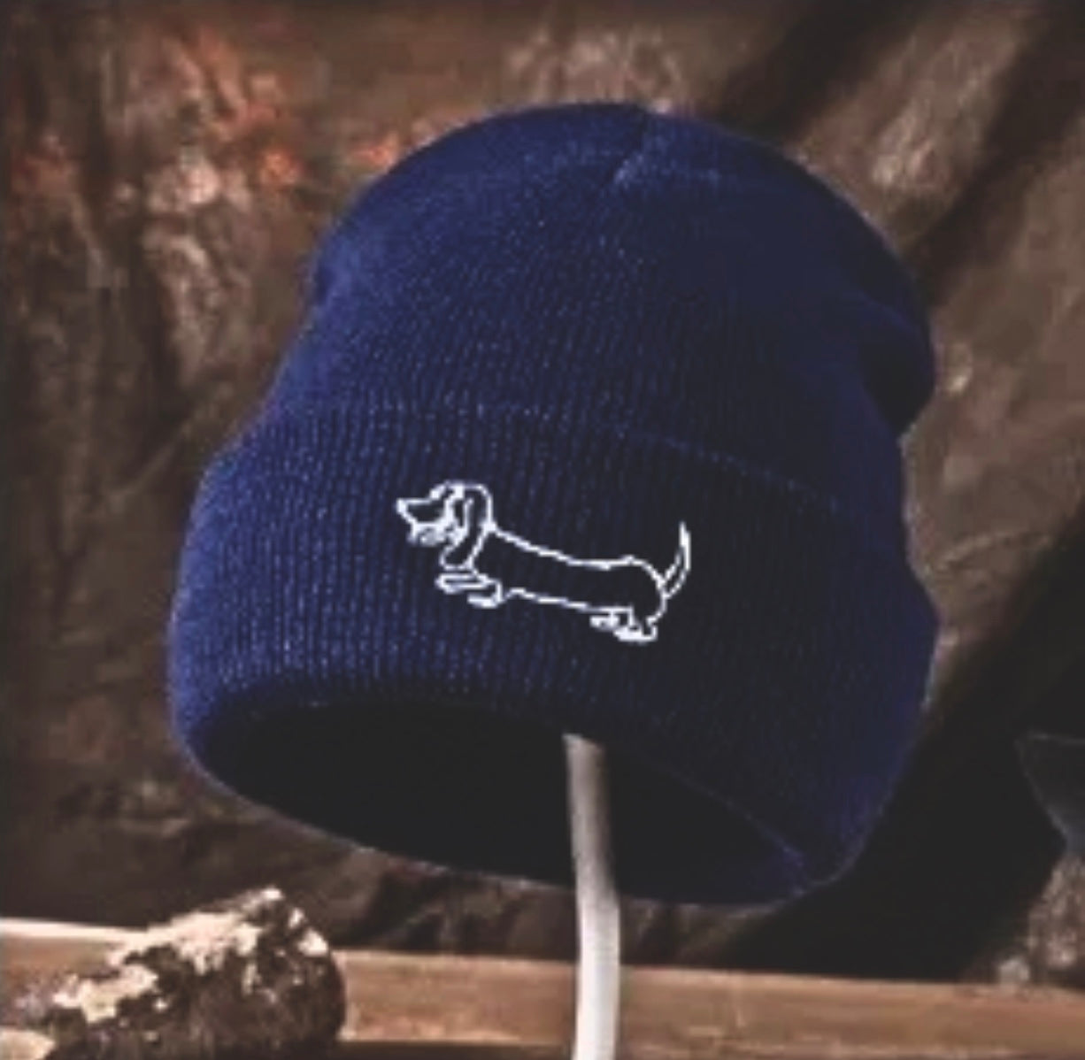 Navy Weenie Beanie