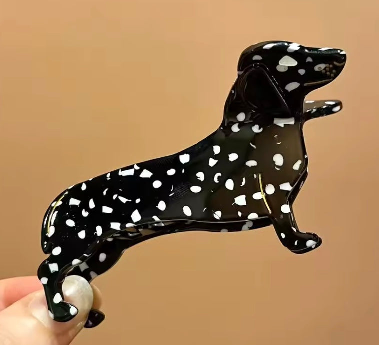 Dachshund Hair Clip (Claw Style)