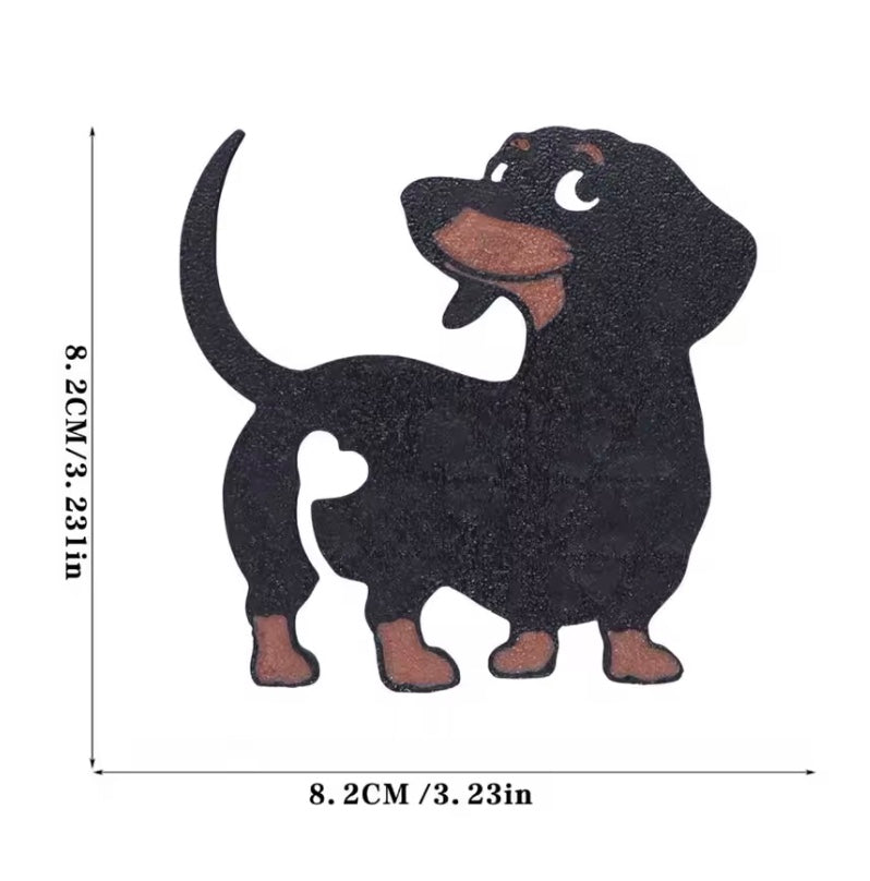 Set of 3 Black & Tan Dachshund Bread Bag Ties