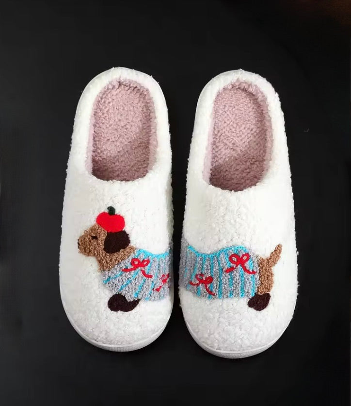 Split Oui-Ner Dachshund Slippers