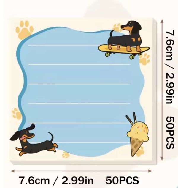 Dachshund Sticky Note Variety Pack