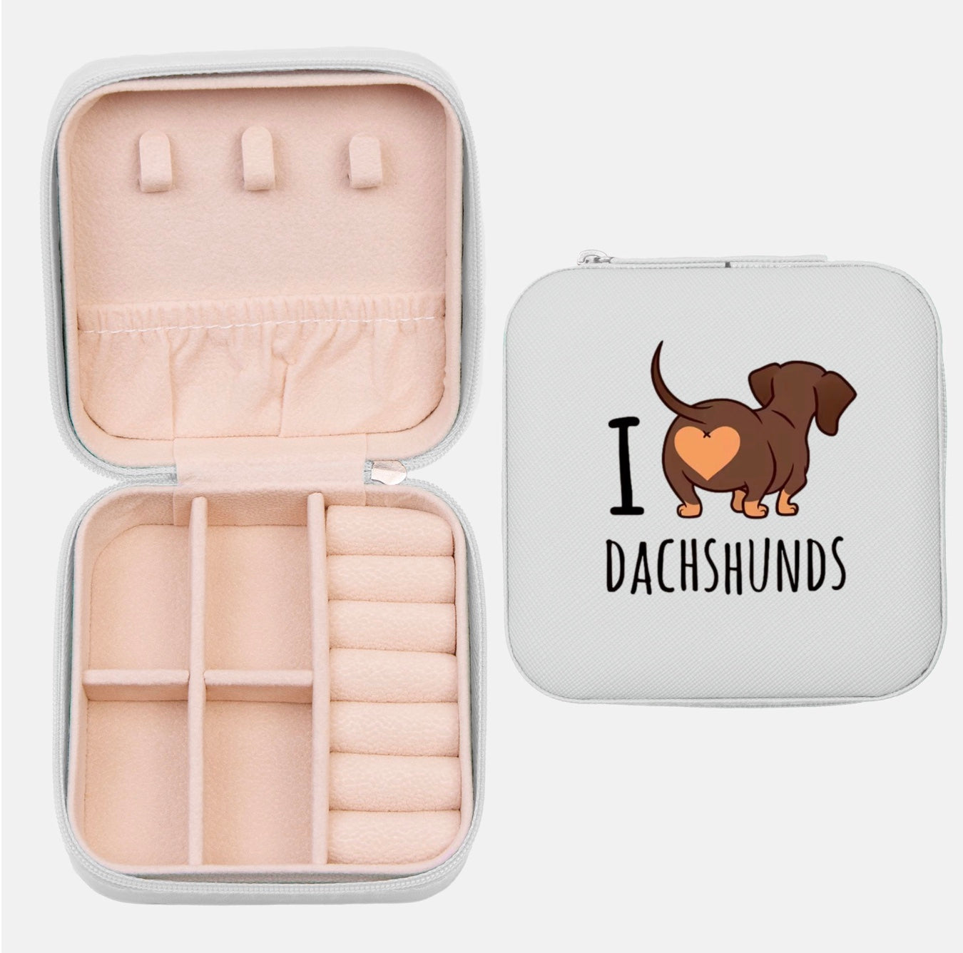 Travel Jewelry Box - I Love Dachshund