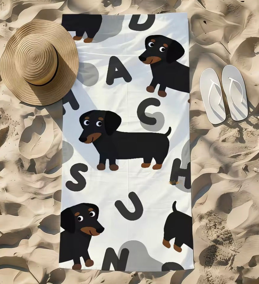 Dachshund Beach Towel