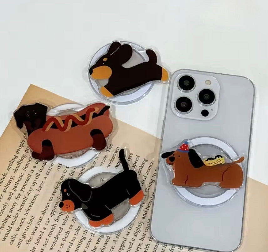 Dachshund Mobile Phone Stand & Grip WeenieWarmers Dachshund Mobile Phone Stand & Grip WeenieWarmers
