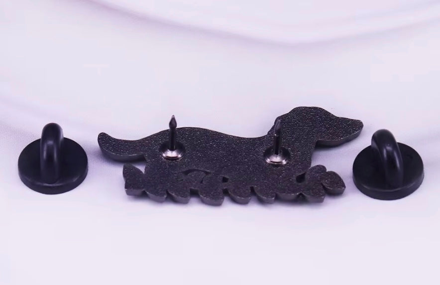 Skeleton Dachshund Enamel Pin