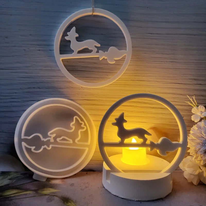 Decorative Dachshund Halloween Lantern