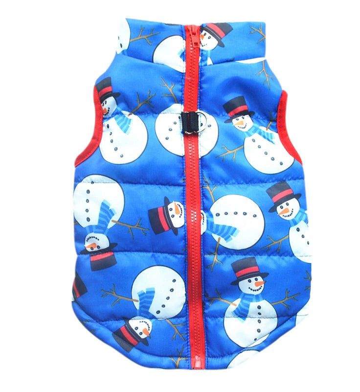 Snowman Harness Puffer Vest