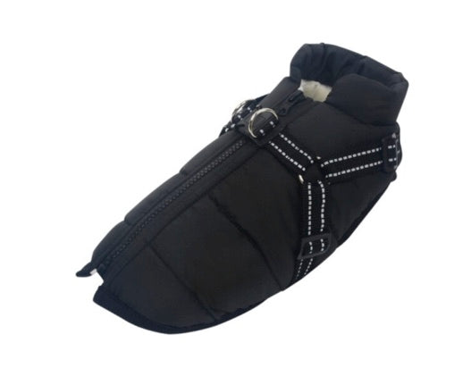 Water Resistant Harness Jacket - Black