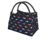Black Multicolor Cooler Bag
