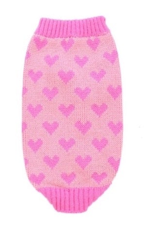 Pink Heart Sweater