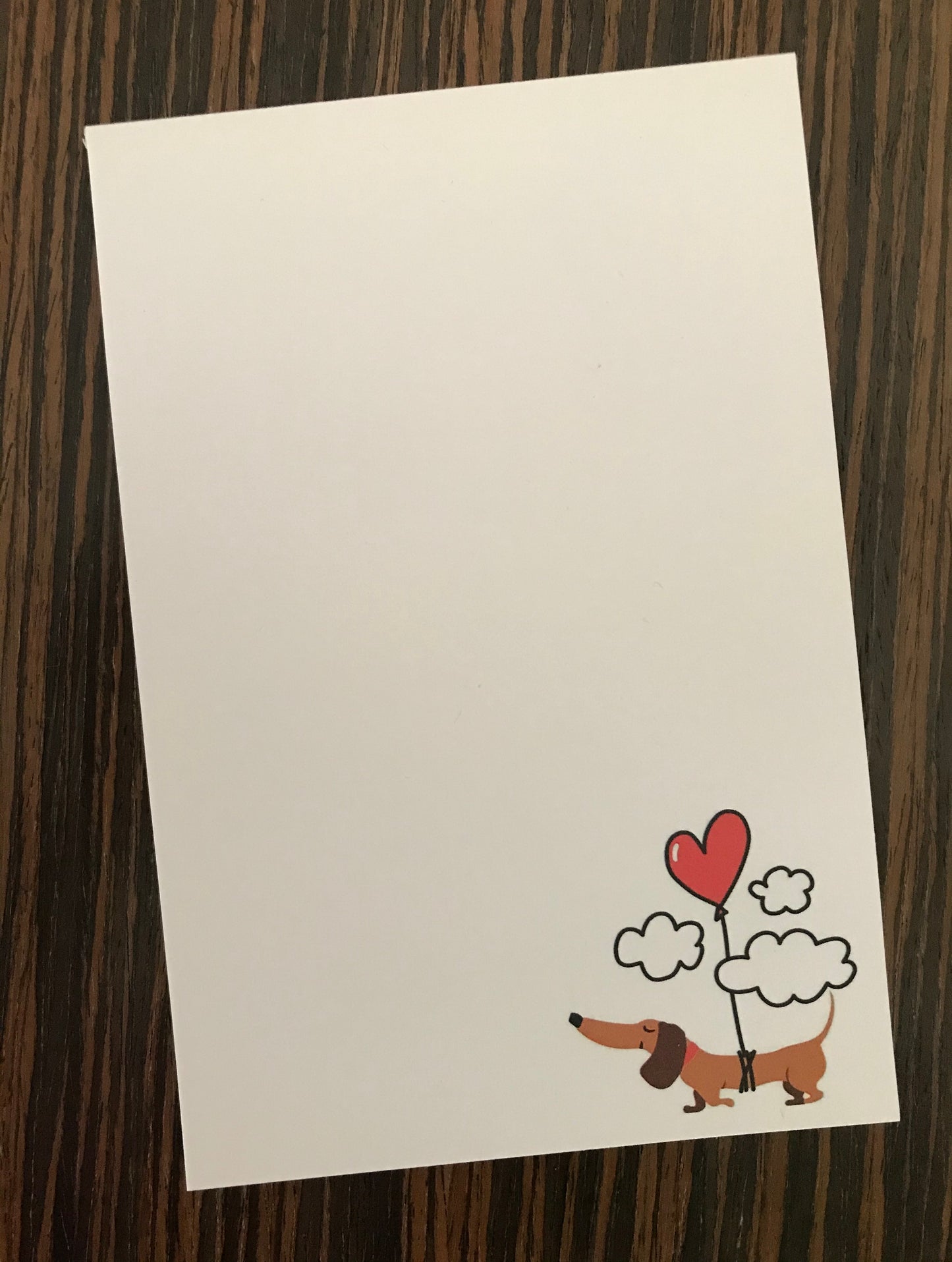 Dachshund Heart Notepad