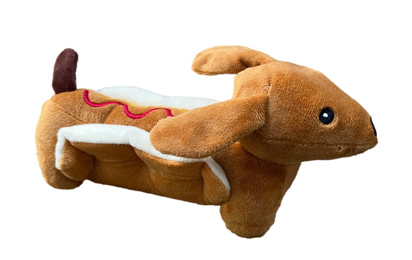 Hot Dog Dachshund Squeaky Dog Toy
