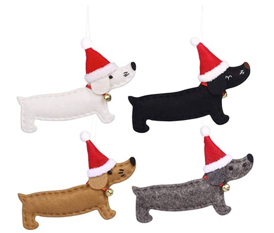 Jingle Bell Dachshund Tree Ornament