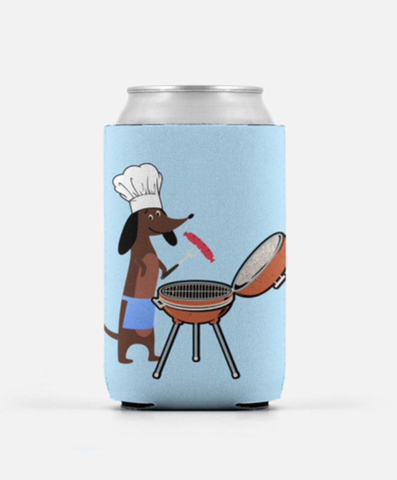 Summer Dachshund Can Coolers