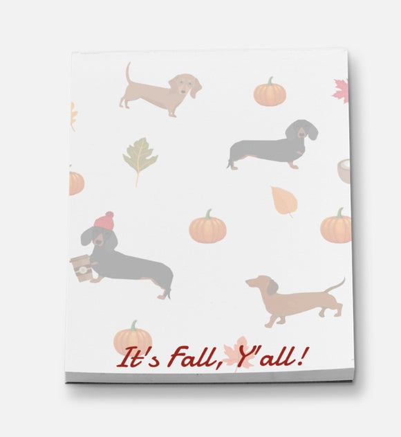 It's Fall, Y'all! Notepads