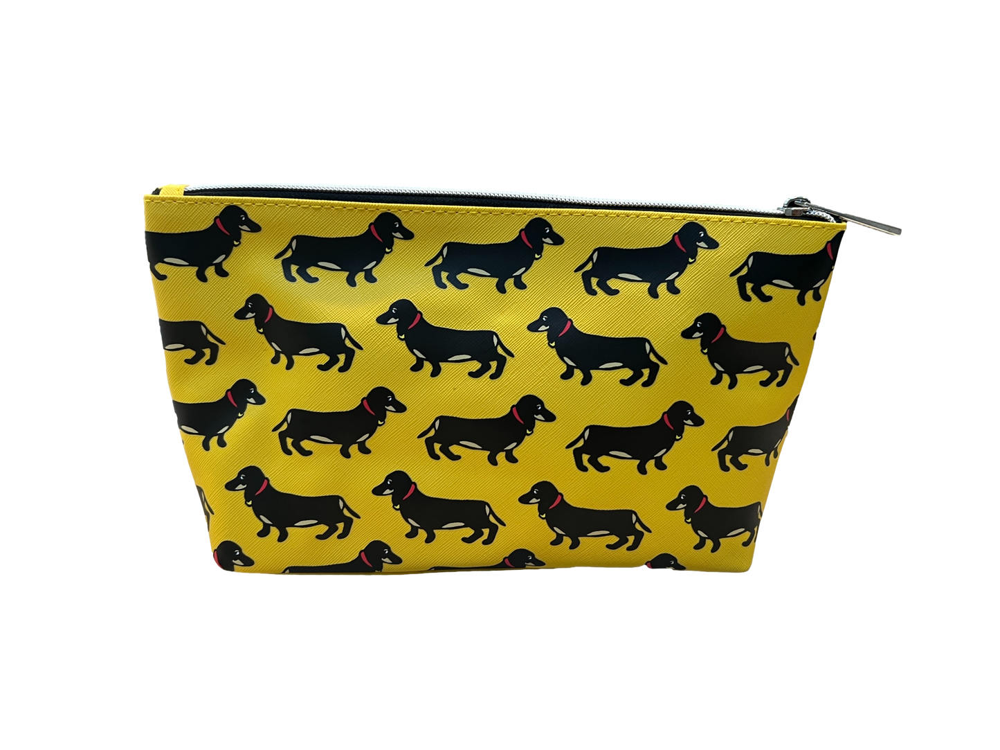Marc Tetro Yellow Dachshund Cosmetic Bag