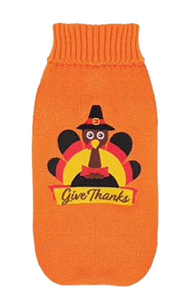 Give Thanks Dog Sweater
