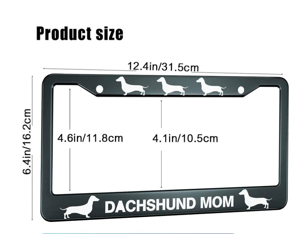 Dachshund sales license plate