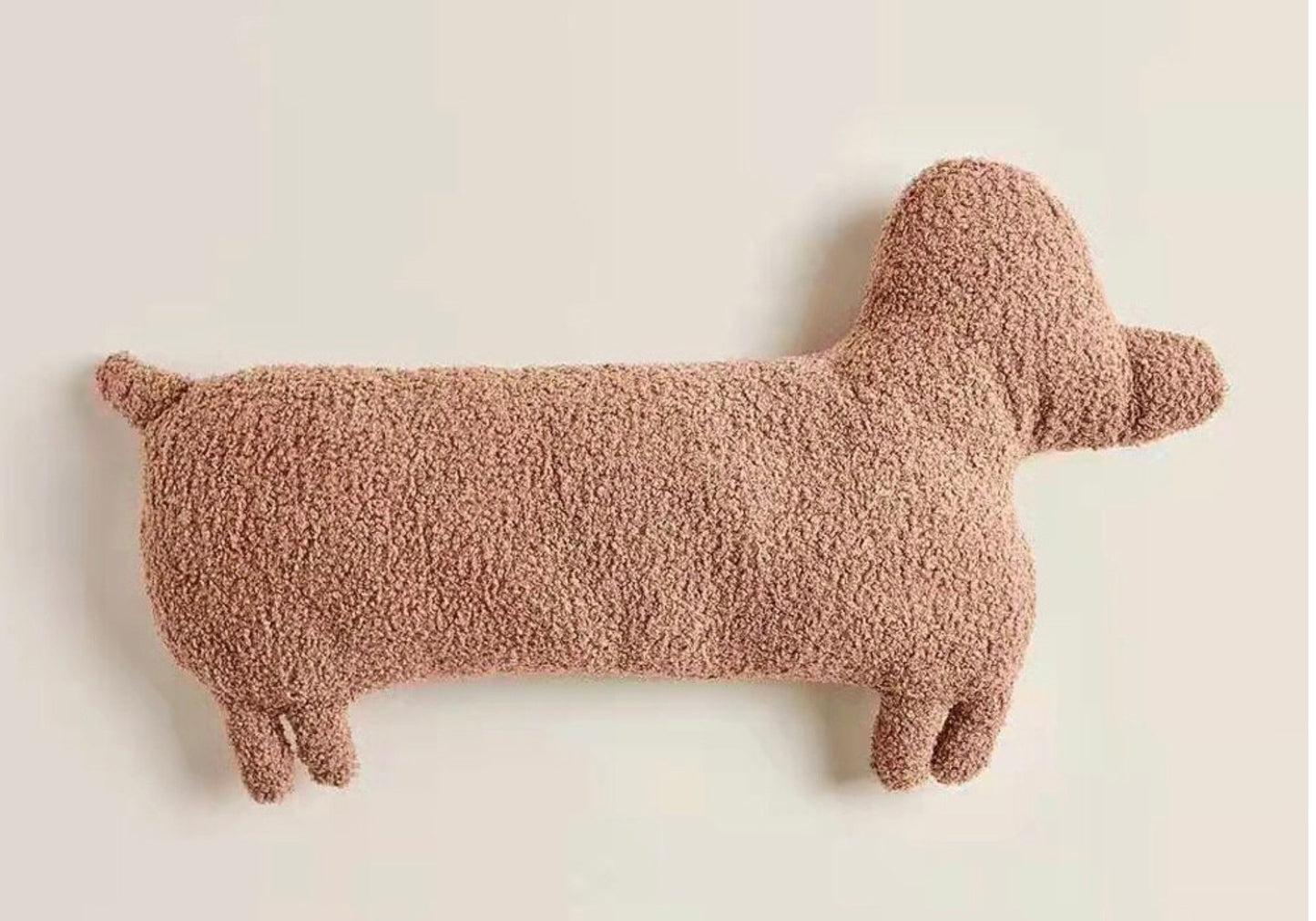 Plush Dachshund Pillow
