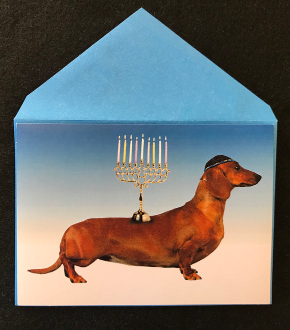 Kosher Weenie Hanukkah Card