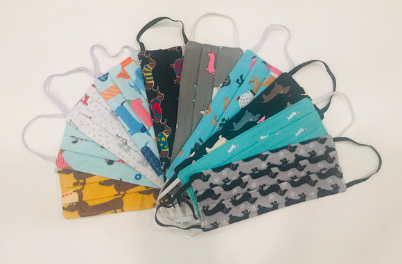 Dachshund Print Face Coverings