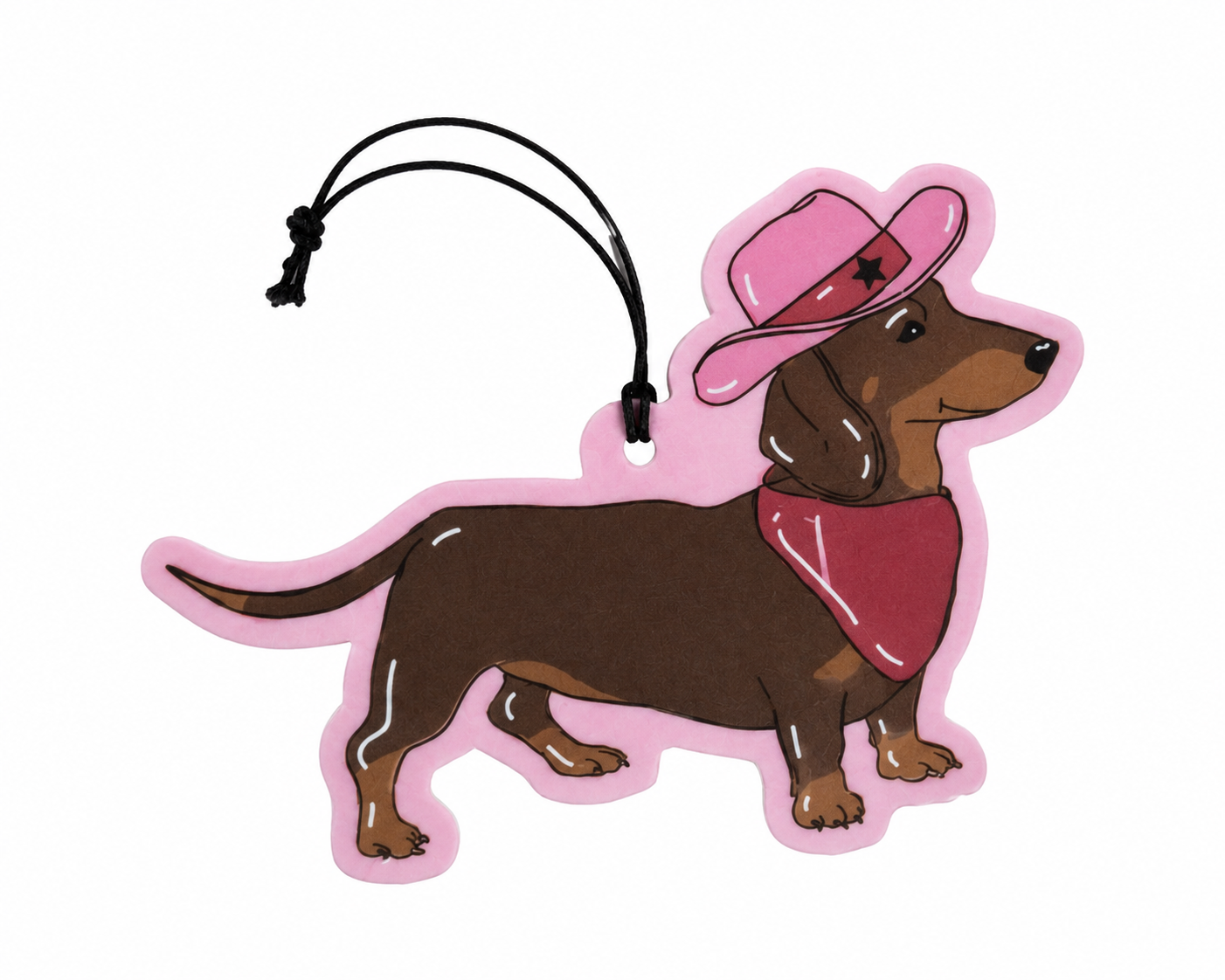 Cowboy Dachshund Car Air Freshener
