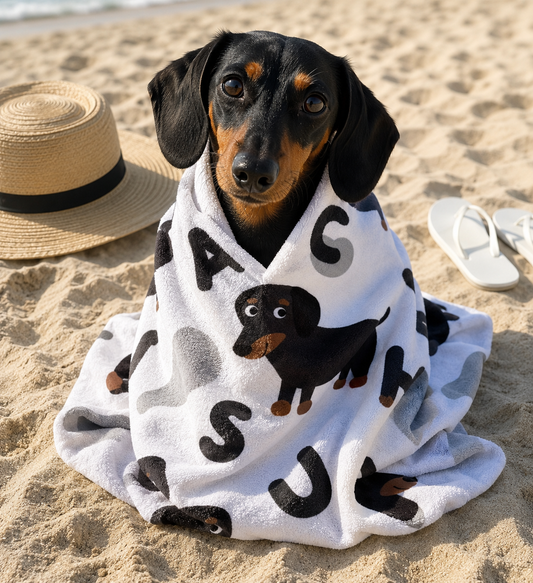 Dachshund Beach Towel