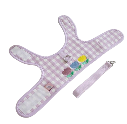 Purple Gingham Tulip Harness