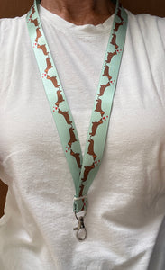 Comfort Satin Dachshund Lanyard