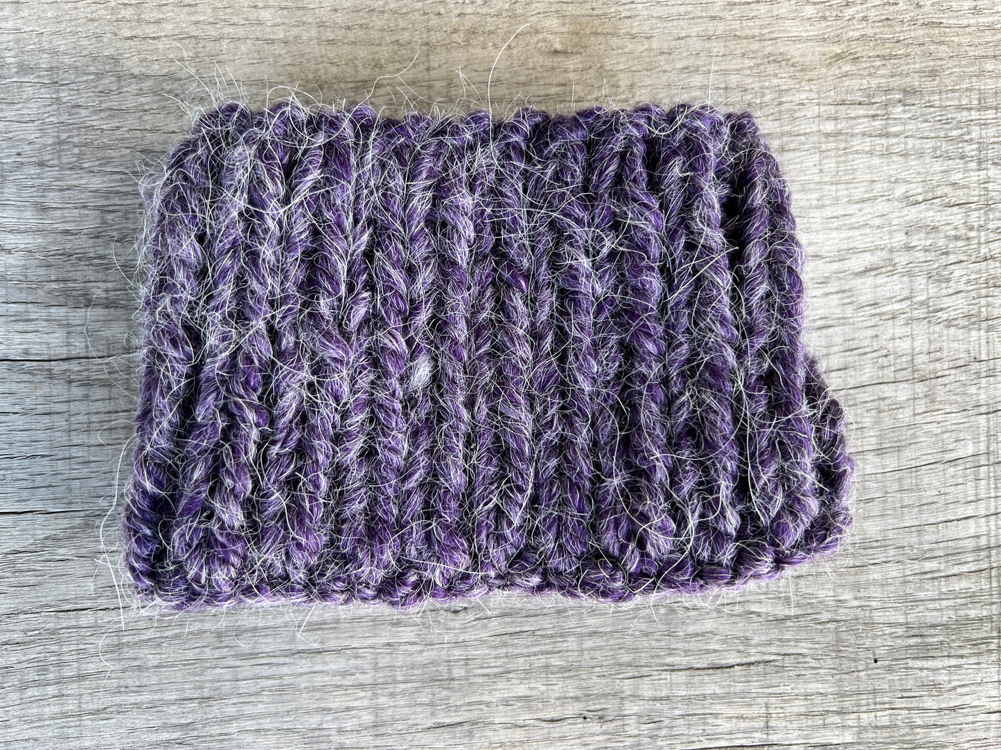 Purple Alpaca Infinity Scarf