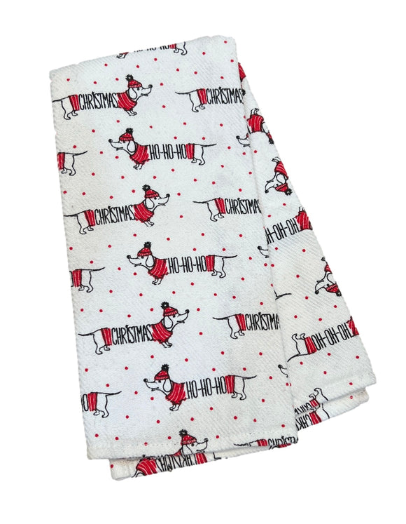 Christmas Ho-Ho Dish Towel