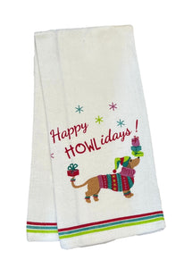 Happy Howlidays! Dish Towel