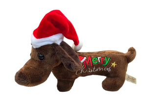 Holiday Weenie - Chocolate Brown Merry Christmas