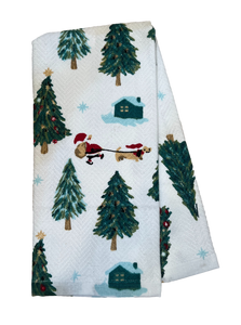 Little Dashing Dachshunds Dish Towel