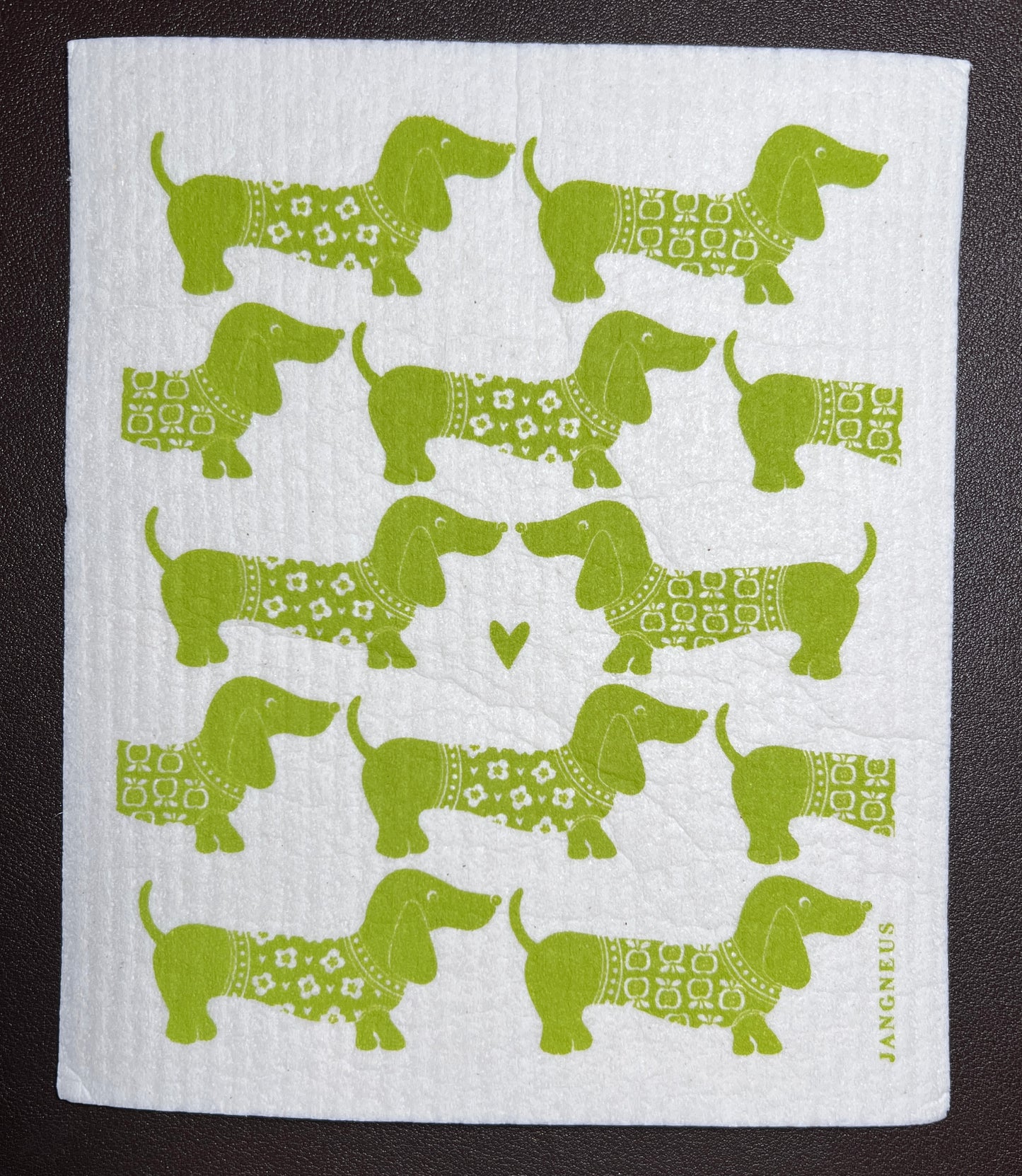 Dachshund Print Eco-Friendly Swedish Dishcloth