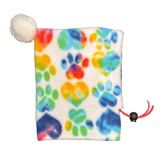 Limited Edition Tie Dye Hearts & Paws Pup Topper