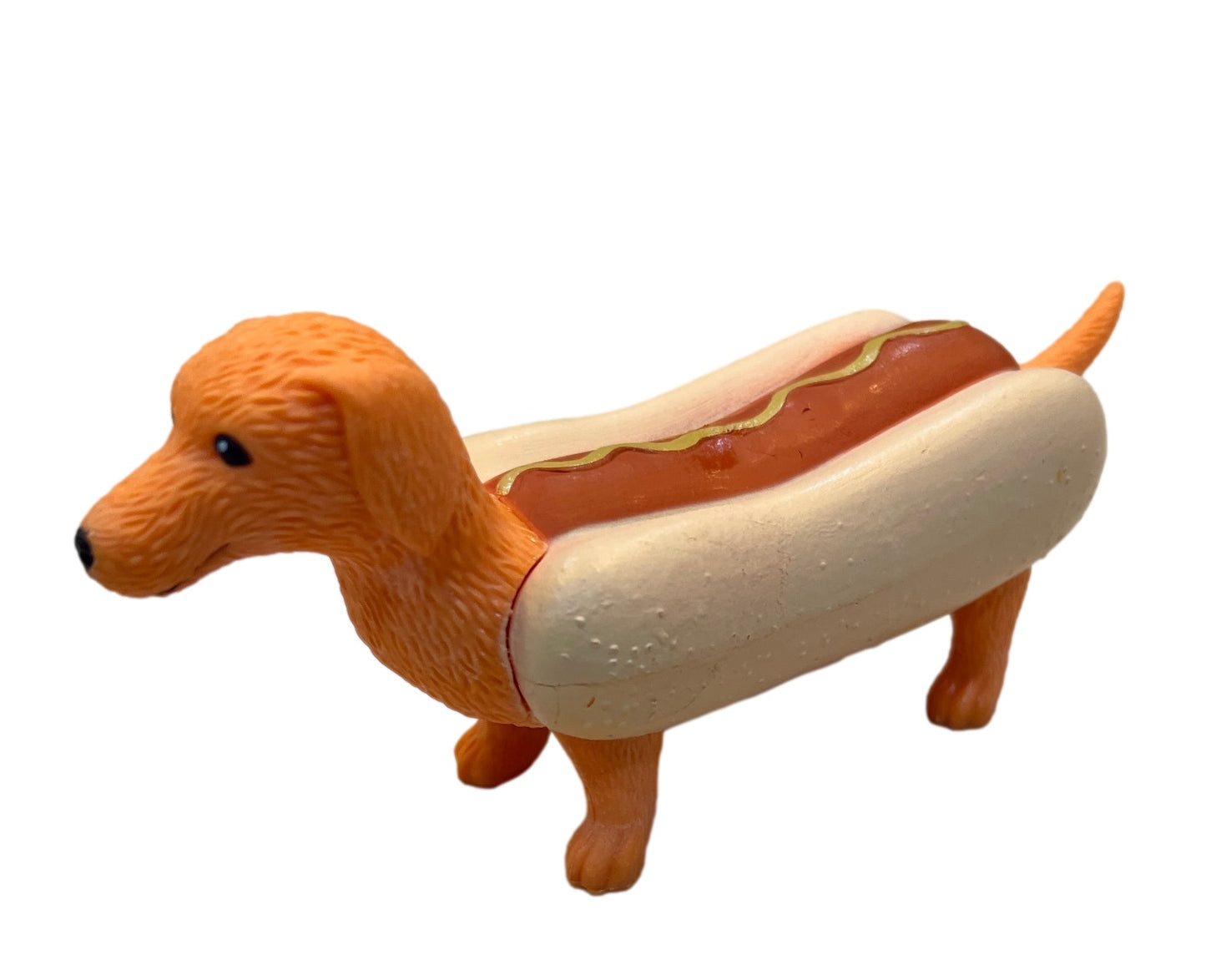 Hot Dog Dachshund Plastic Sculpture