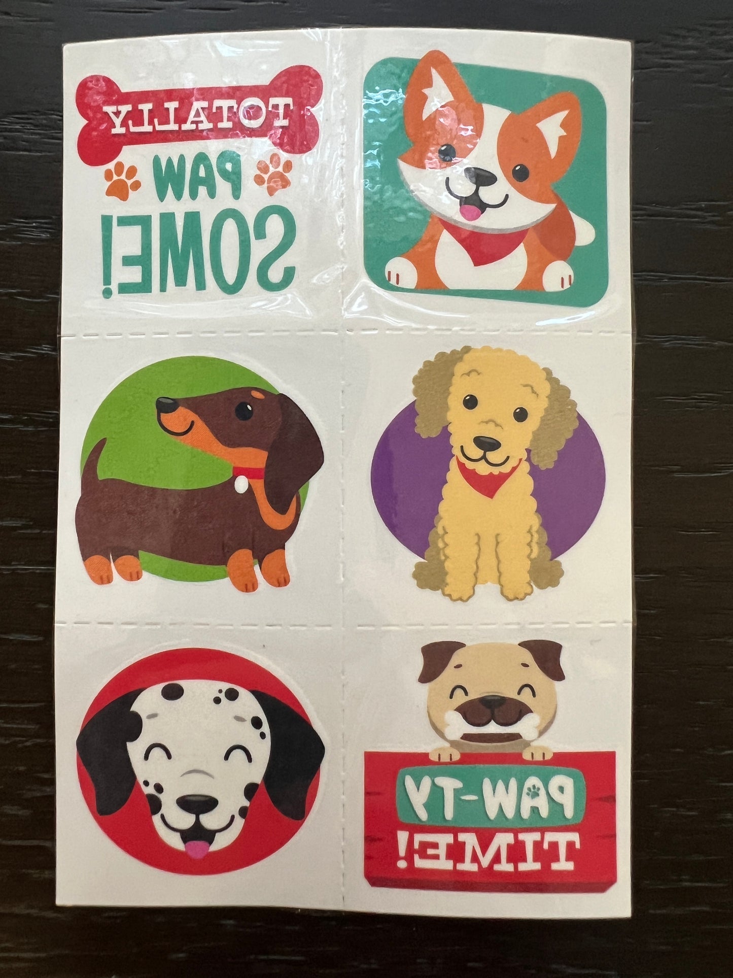 Temporary Press-On Dog Tattoos